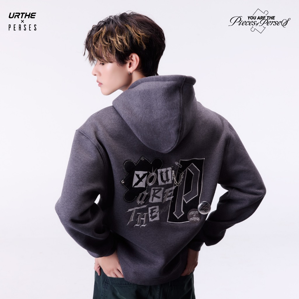 URTHE x PERSES - เสื้อฮู้ด แขนยาว Oversize รุ่น PIECES HOODIE