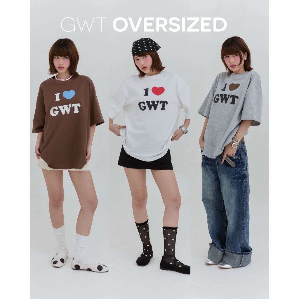 Geschwisters "GWT OVERSIZE"เสื้อยืดโอเวอร์ไซส์