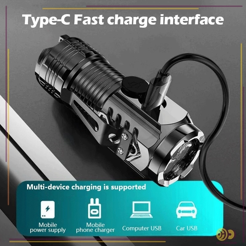 ไฟฉายแรงสูง USB อเนกประสงค์ พกพา thumbnail 8