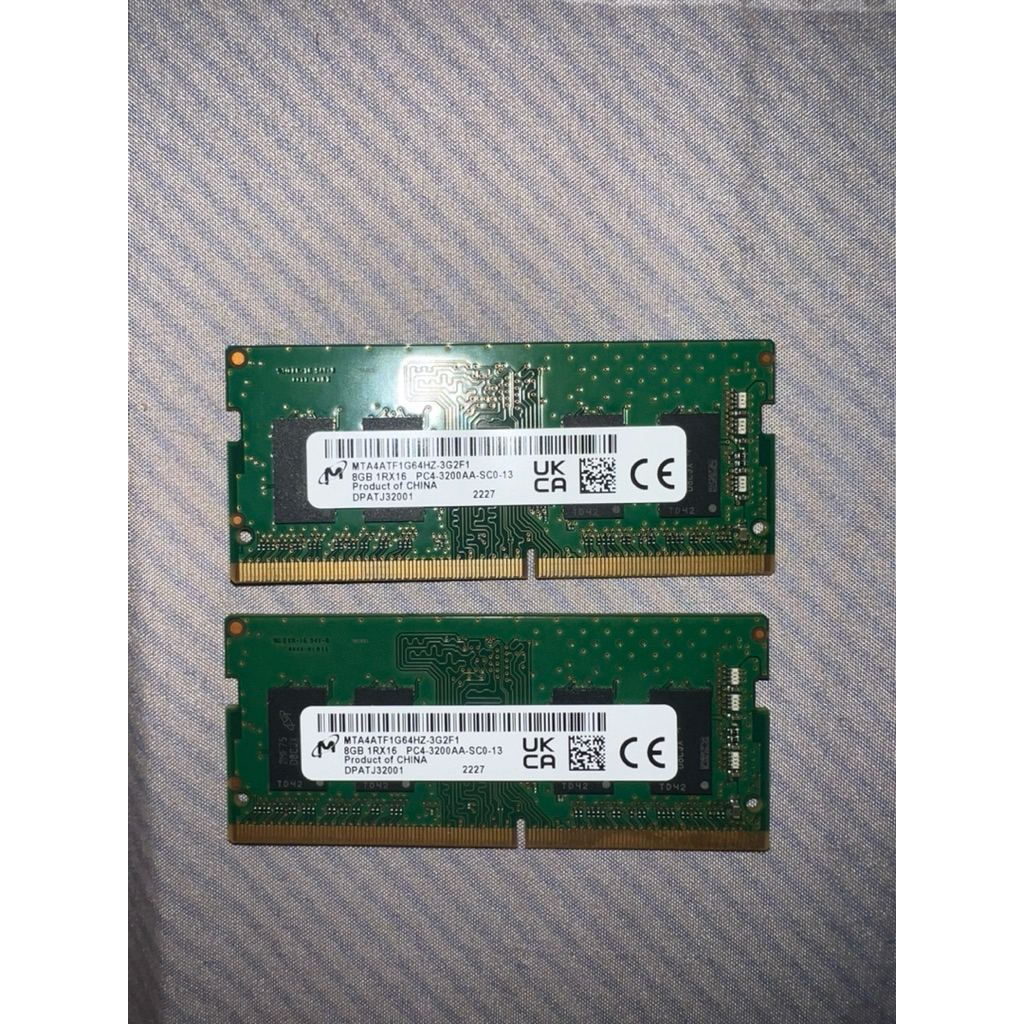 แรม Notebook Ram ddr4 8 GB bus 3200 มือสอง