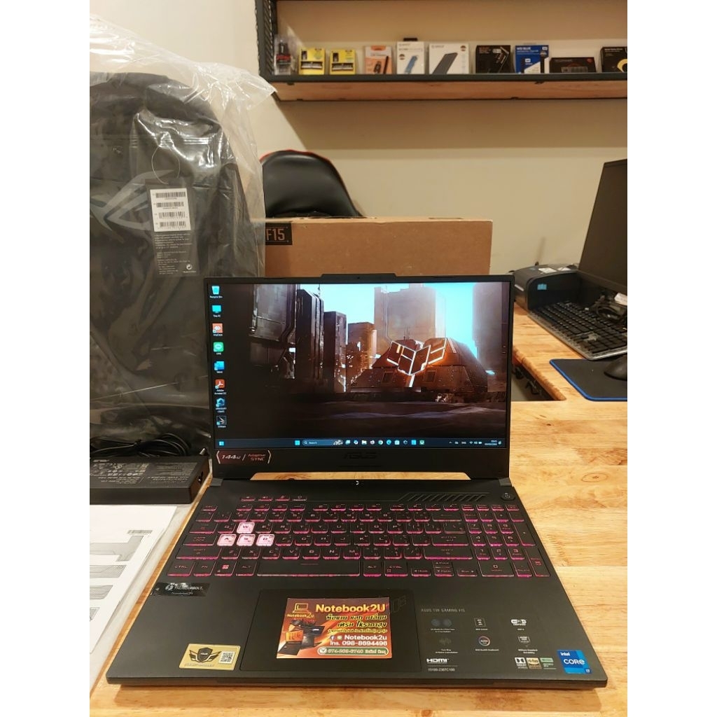 ASUS TUF F15 FX507ZC4-HN060W i7-12700H RTX3050 RAM16GB SSD1TB สภาพนางฟ้า99% ประกันยาวๆจ้า