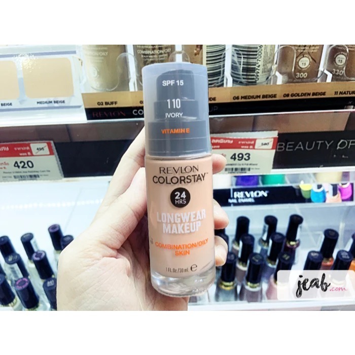 รุ่นใหม่ ลดสุดแรงแค่3วันเท่านั้น! Revlon ColorStay Longwear Makeup (รองพื้นในตำนาน ) มีของแถม
