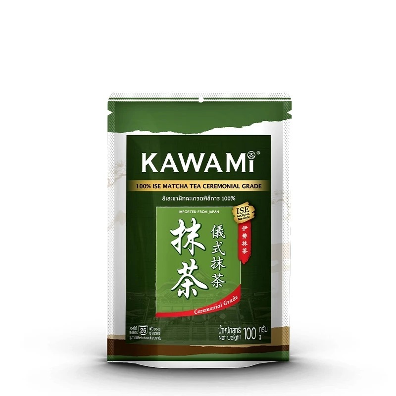 คาวามิ อิเสะ มัทฉะ เกรดพิธีการ ขนาด 100 g. Kawami Ise Ceremonial Grade 100 % Matcha 100 g. จำนวน 1 ซ