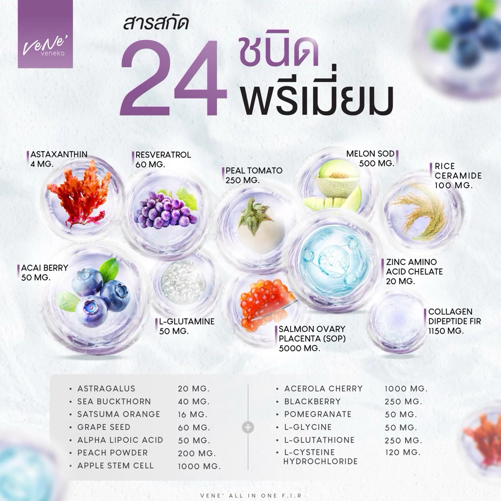 ‼️ของแท้จากบริษัท‼️Vene’ All In One F.I.R (เวเน่ออลอินวัน) เวเน่คอลลาเจน thumbnail 3