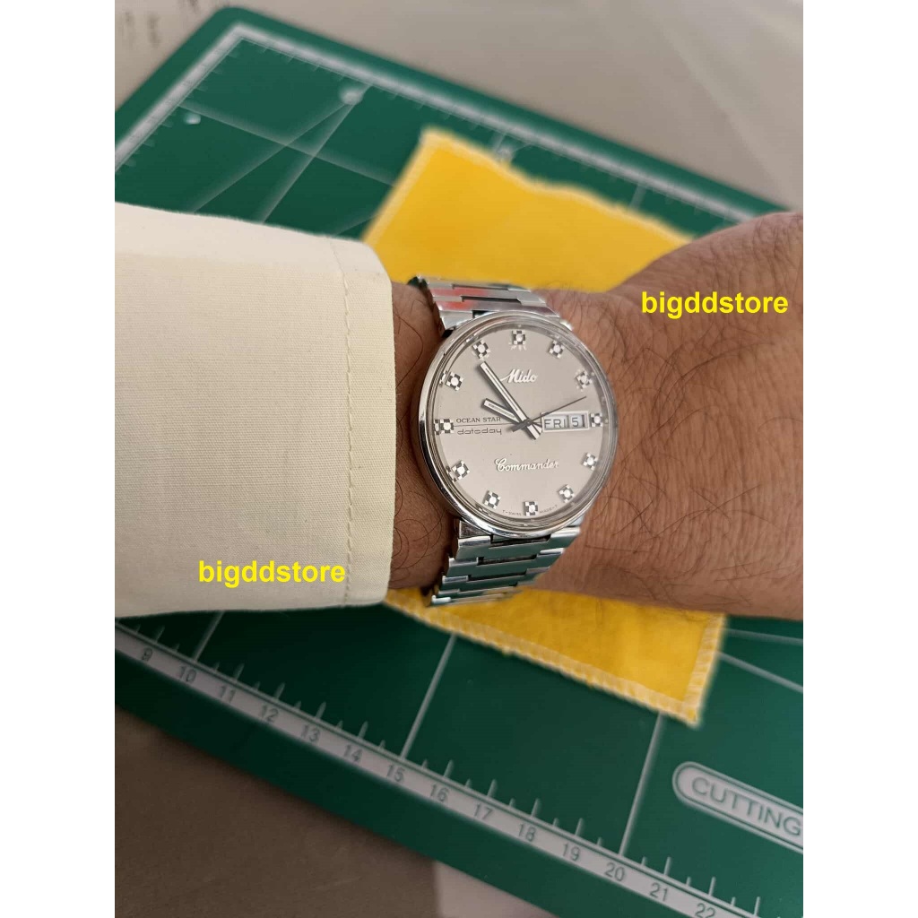 นาฬิกาผู้ชาย mido commander 8479 เครื่องเดินปกติ  Auto Original Second Hand สภาพดี รุ่นยอดนิยม ขวัญใ
