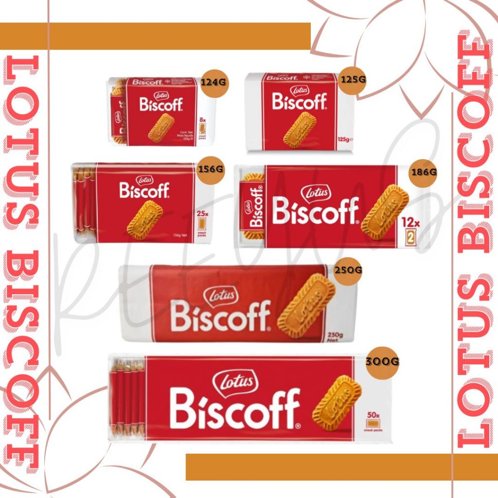 Lotus Biscoff Biscuits  บิสคอฟรสคาราเมล มี 6 ขนาด สินค้าจากเบลเยียม มีฮาลาล