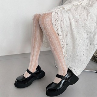 ถุงน่องผู้หญิง ถุงน่องลูกไม้เจเค บางและระบายอากาศได้ดี สไตล์…