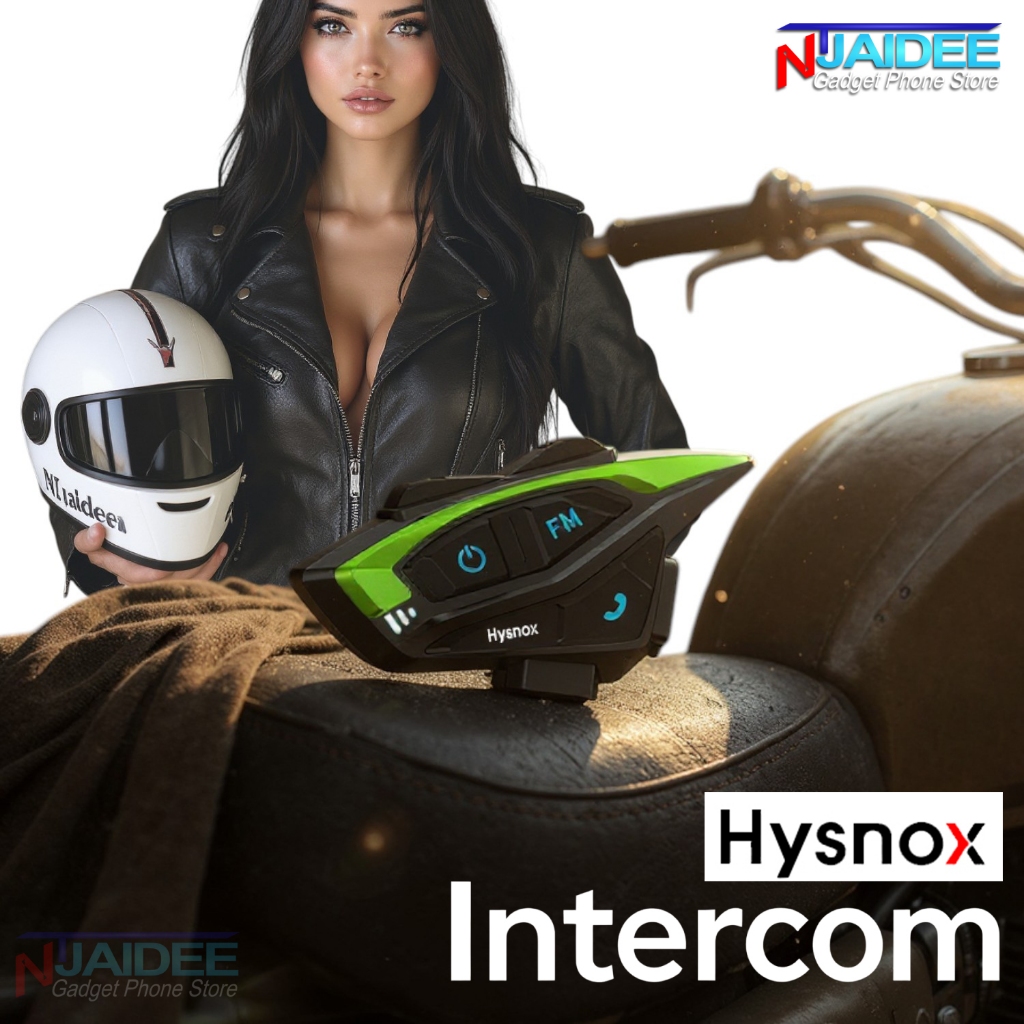 [แพ็คใน30นาที]บูลทูธติดหมวกกันน็อค Hysnox 2025 Shark V.O2 Motorbike Helmet Bluetooth intercom BT.5