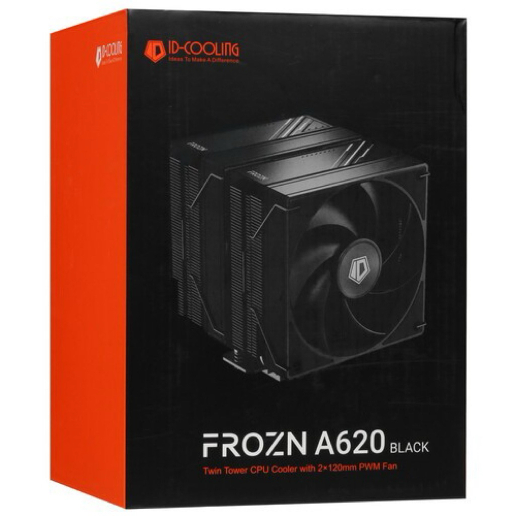 CPU AIR COOLER (พัดลมซีพียู) ID COOLING FROZN A620 BLACK