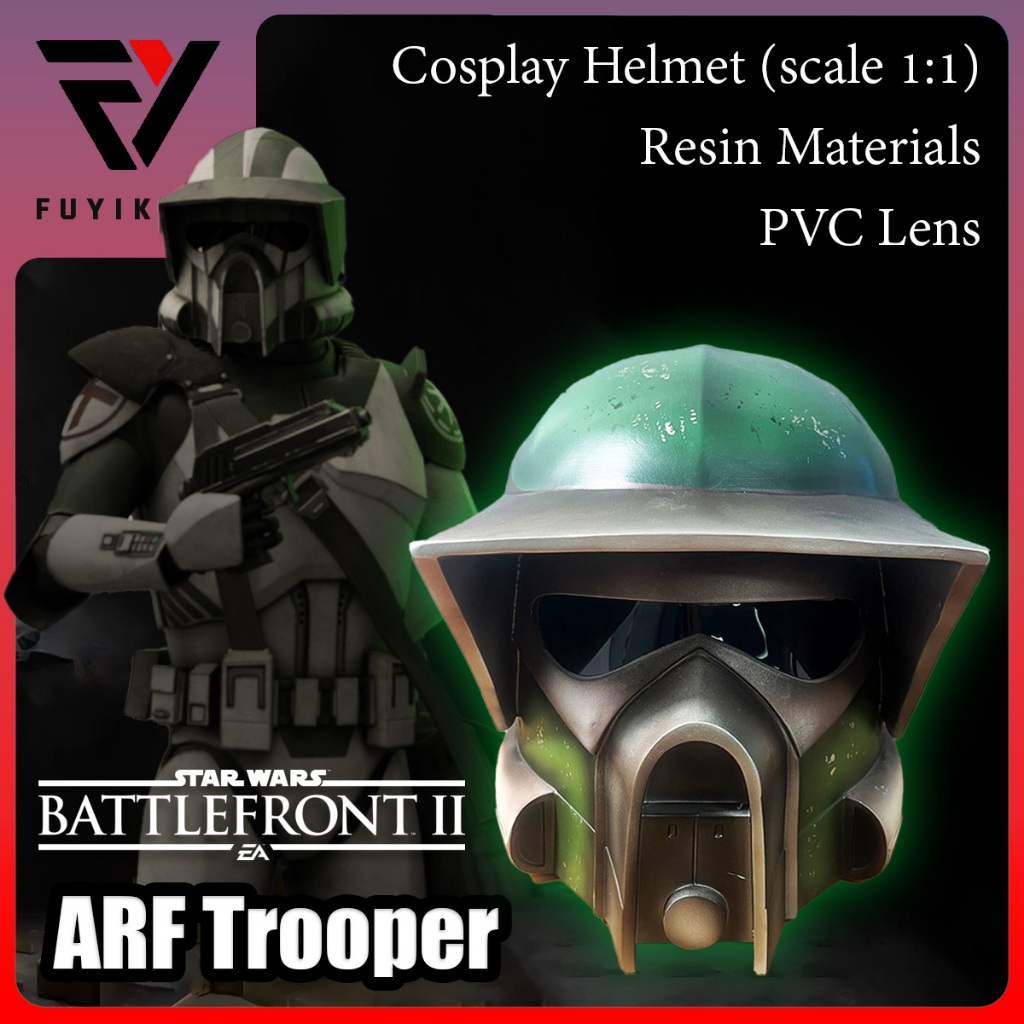 Replica | ARF Trooper | คอสเพลย์ Star Wars Battlefront II | Games Props | Mask | Cosplay | Helmet