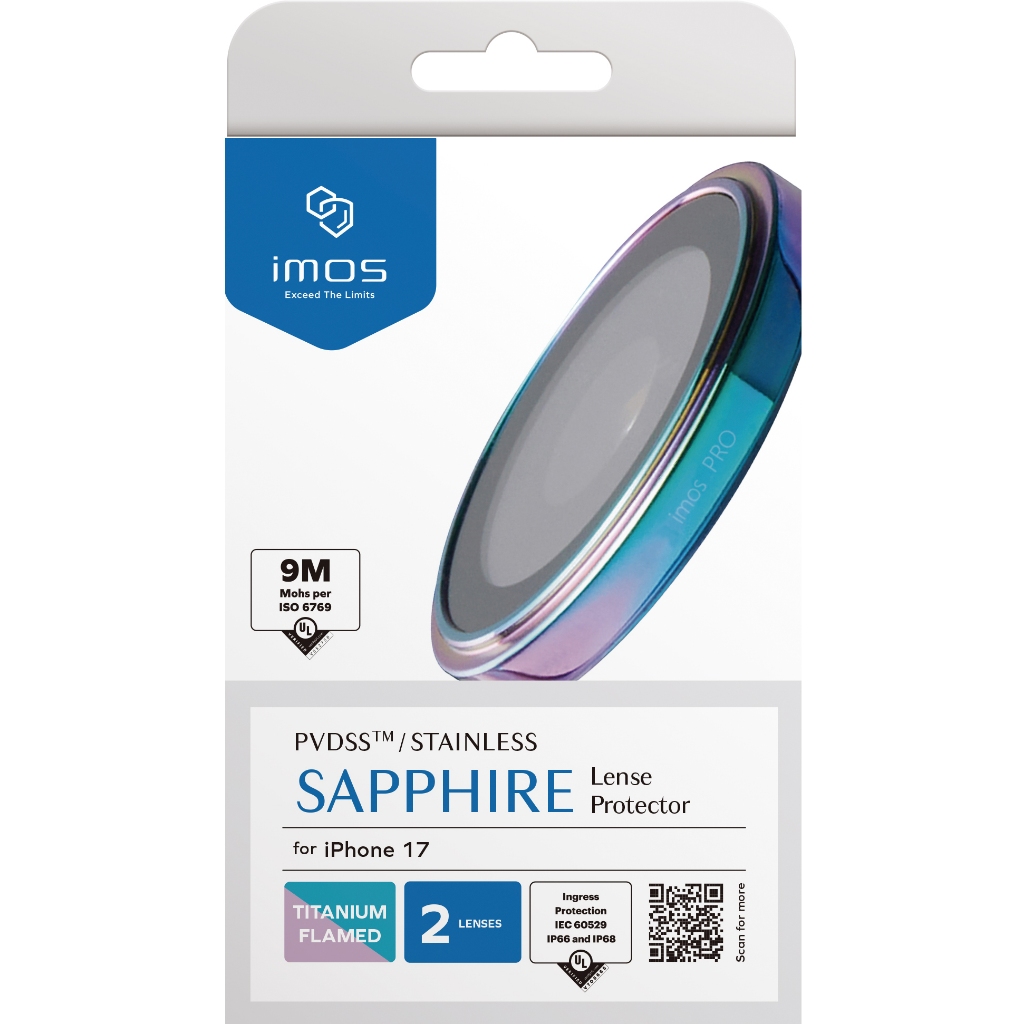 IMOS Sapphire Lens Protector Stainless for iPhone 17 - Burnt Titanium By Dotlife