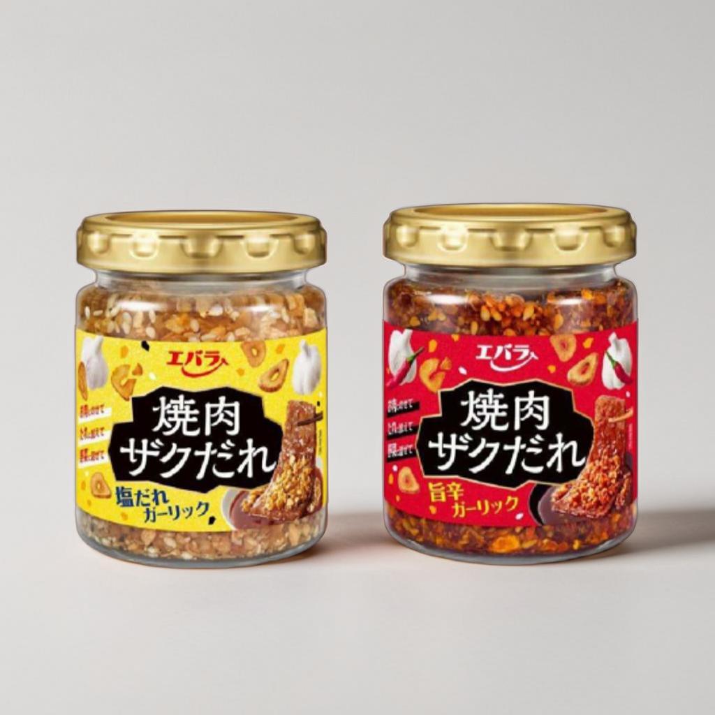 Ebara ซอสกระเทียมกรอบญี่ปุ่น Yakiniku Zaku Sauce 90g (รสเผ็ดกระเทียม / รสกระเทียมเกลือ)