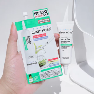 [โปรแรง]เจลสิวเคลียร์โนส Clear Nose Acne gel สูตรเข้มข้น เจลสิว 4g แบบซอง 1ซอง (AGS)