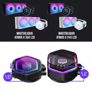 Cooler Master MasterLiquid Atmos II ชุดน้ำปิดระบายความร้อน CPU (VRM Fan / LCD / Pixel LED) ARGB