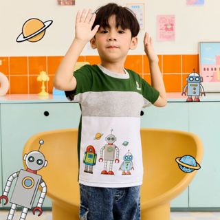 e'clat เสื้อเด็ก เสื้อยืดเด็กผู้ชาย 1-6ปี มีกระดุมไหล่12M-2Y…