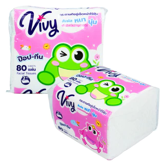 กระดาษทิชชูวีวี่ Pop-Teen 80 แผ่น 12 แพ็ค 36 ห่อ