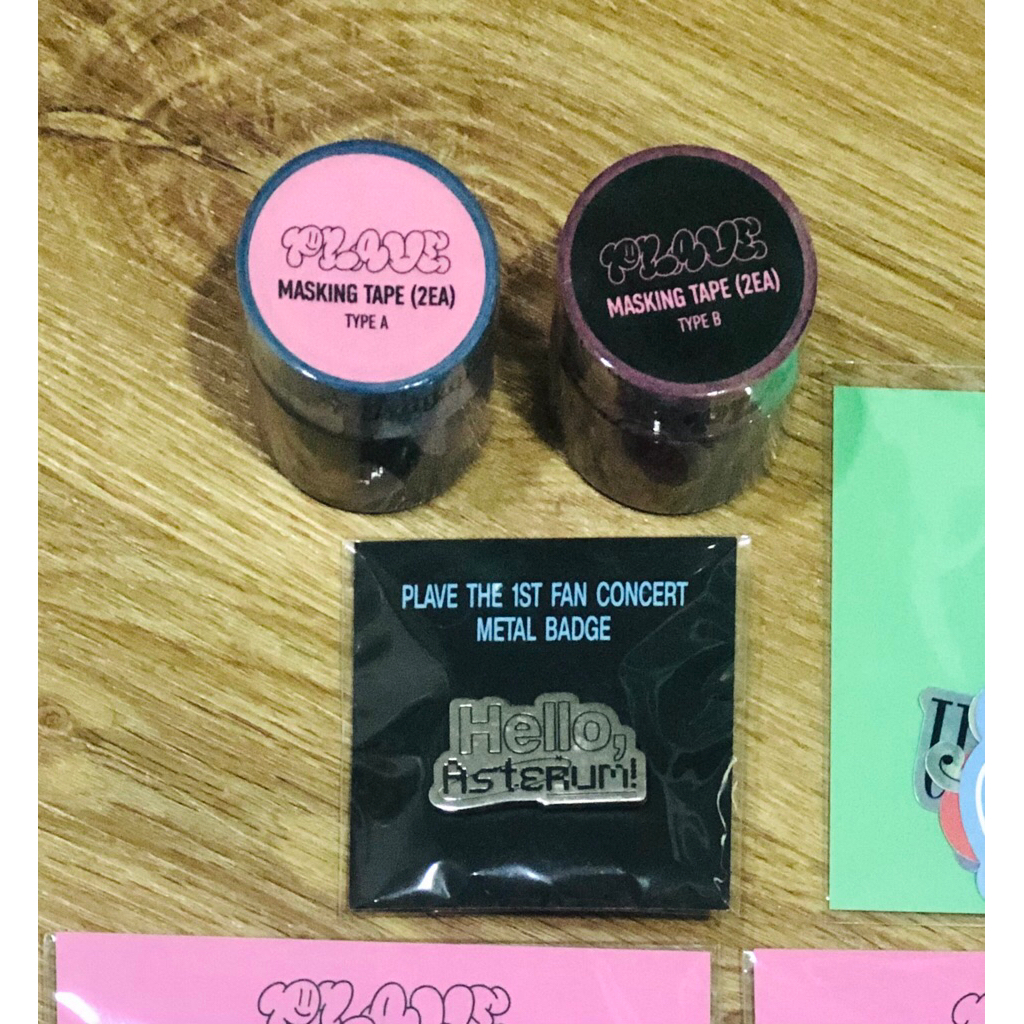✨ พร้อมส่ง ✨PLAVE : Masking Tape A/B : Hello Asterum Metal Bagde