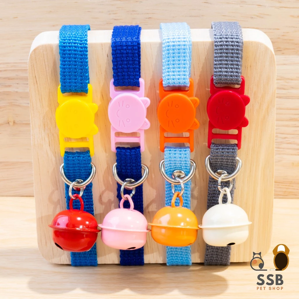 ปลอกคอแมวนิรภัย กระดิ่งลูกใหญ่ ปรับขนาด สีสันสดใส thumbnail 4