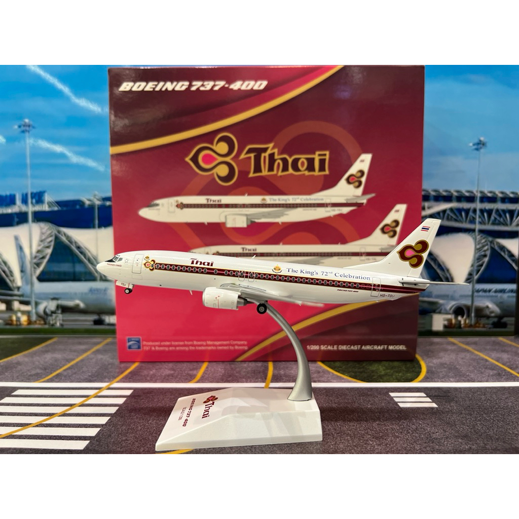 JC Wings [XX20130] 1:200 Thai Airways B737-400 HS-TDJ With Stand