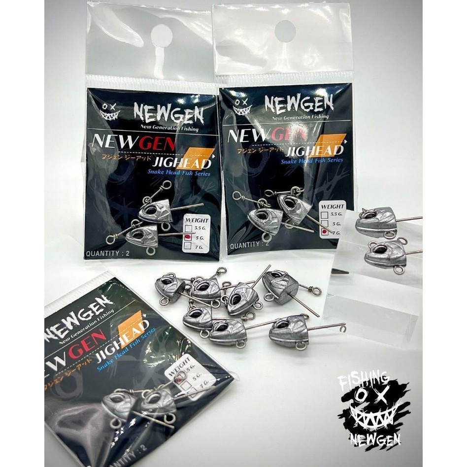 หัวจิ๊ก NEWGEN JIGHEAD ขนาด 3.5g / 5g / 7g เคลือบ 2K แข็งแรง ไม่เป็นสนิม ราคา ถูกที่สุด ดีลบีเคเค