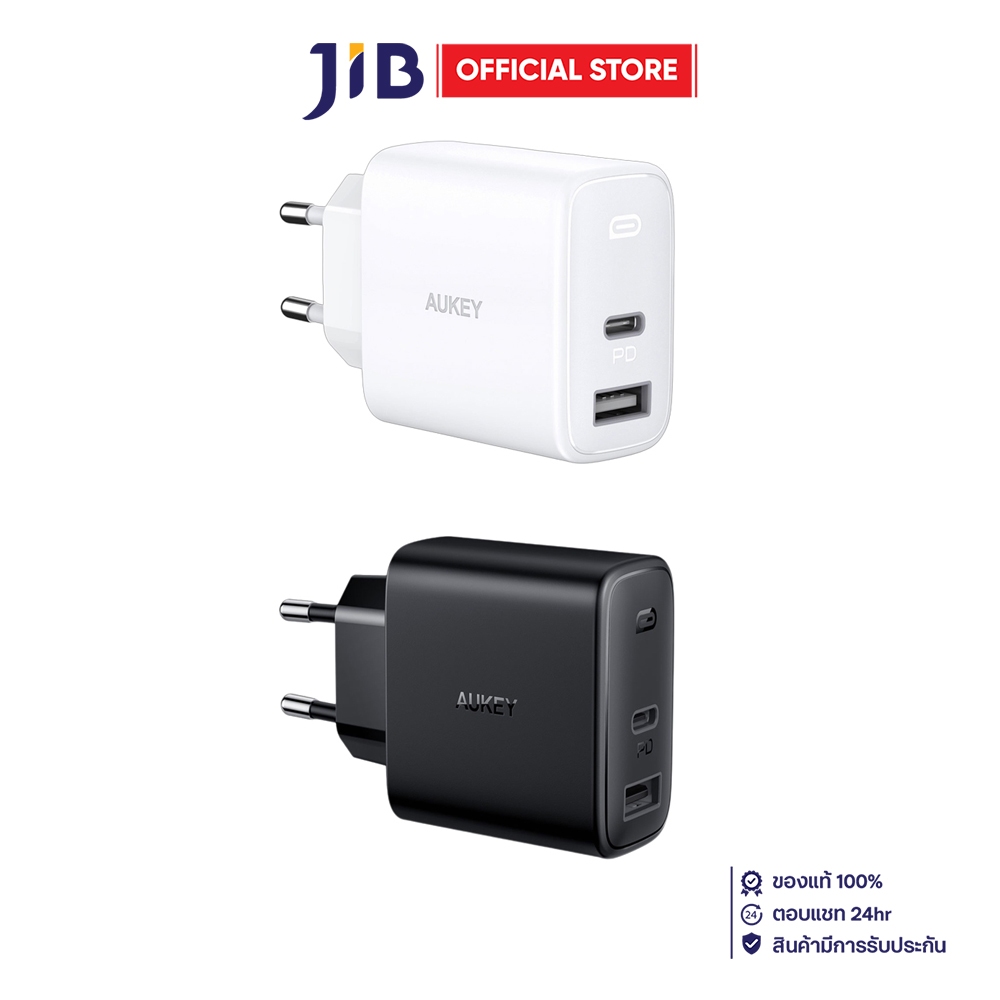 ADAPTER CHARGER (อะแดปเตอร์) AUKEY SWIFT PA-F3S - 32W 2PORT PD CHARGER