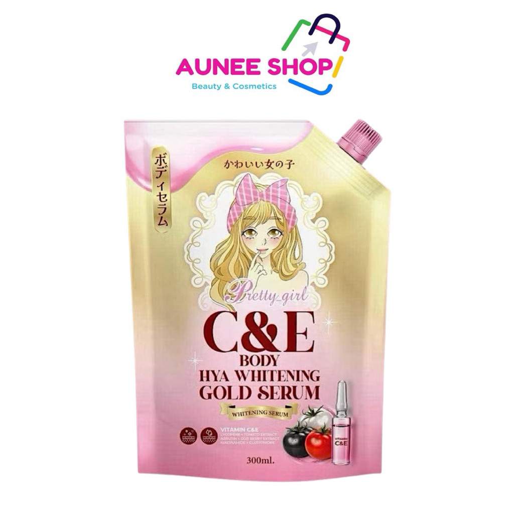 ส่งฟรี/มีไลฟ์ (ถุง)เซรั่มไฮยา พริตตี้เกิร์ล ไวท์เทนนิ่ง บอดี้ เซรั่ม