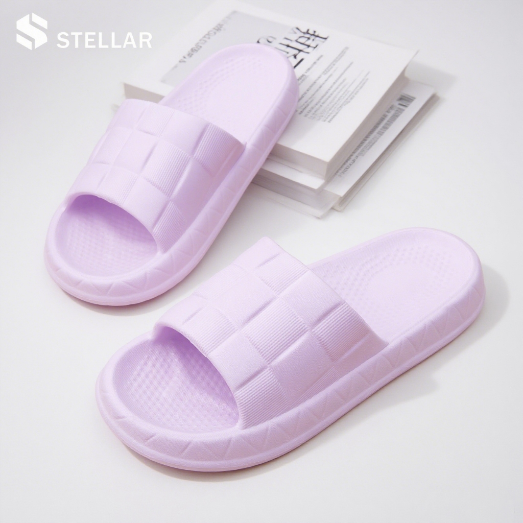 STELLAR รองเท้าแตะ EVA รองเท้าแฟชั่นสําหรับผู้หญิง กันลื่น พื้นรองเท้าหนา กลางแจ้ง รองเท้าแตะชายหาด