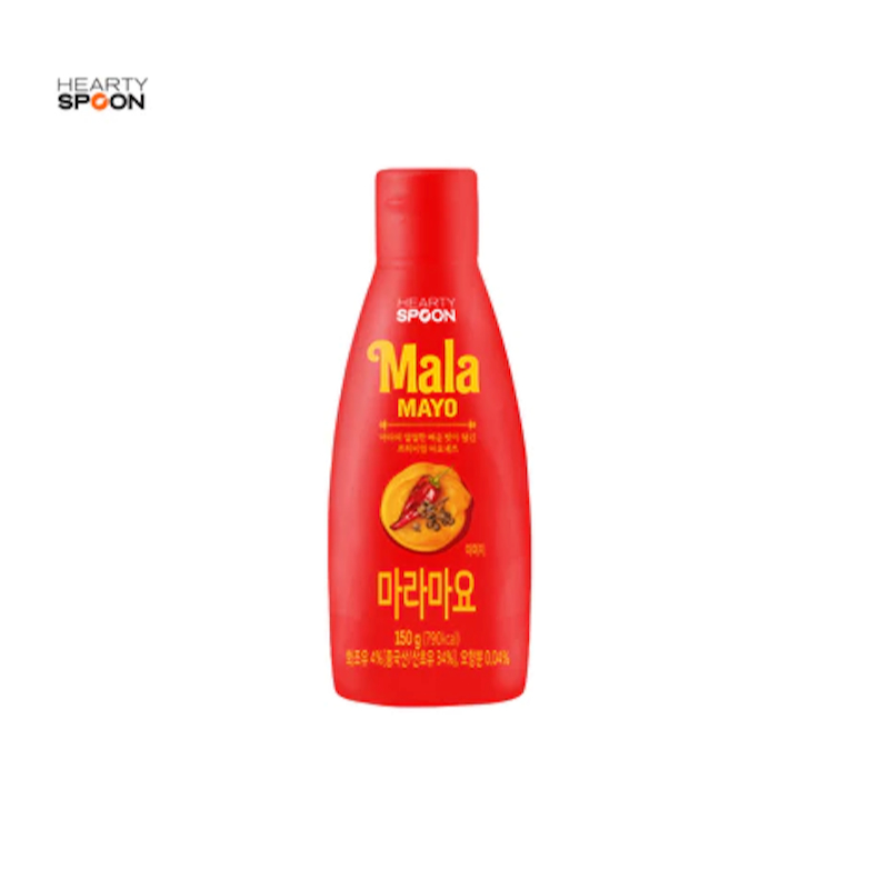 mala mayo hearty spoon มายองเนสเกาหลี รสเผ็ด 130g original from korea 100% 하티스푼 마라마요