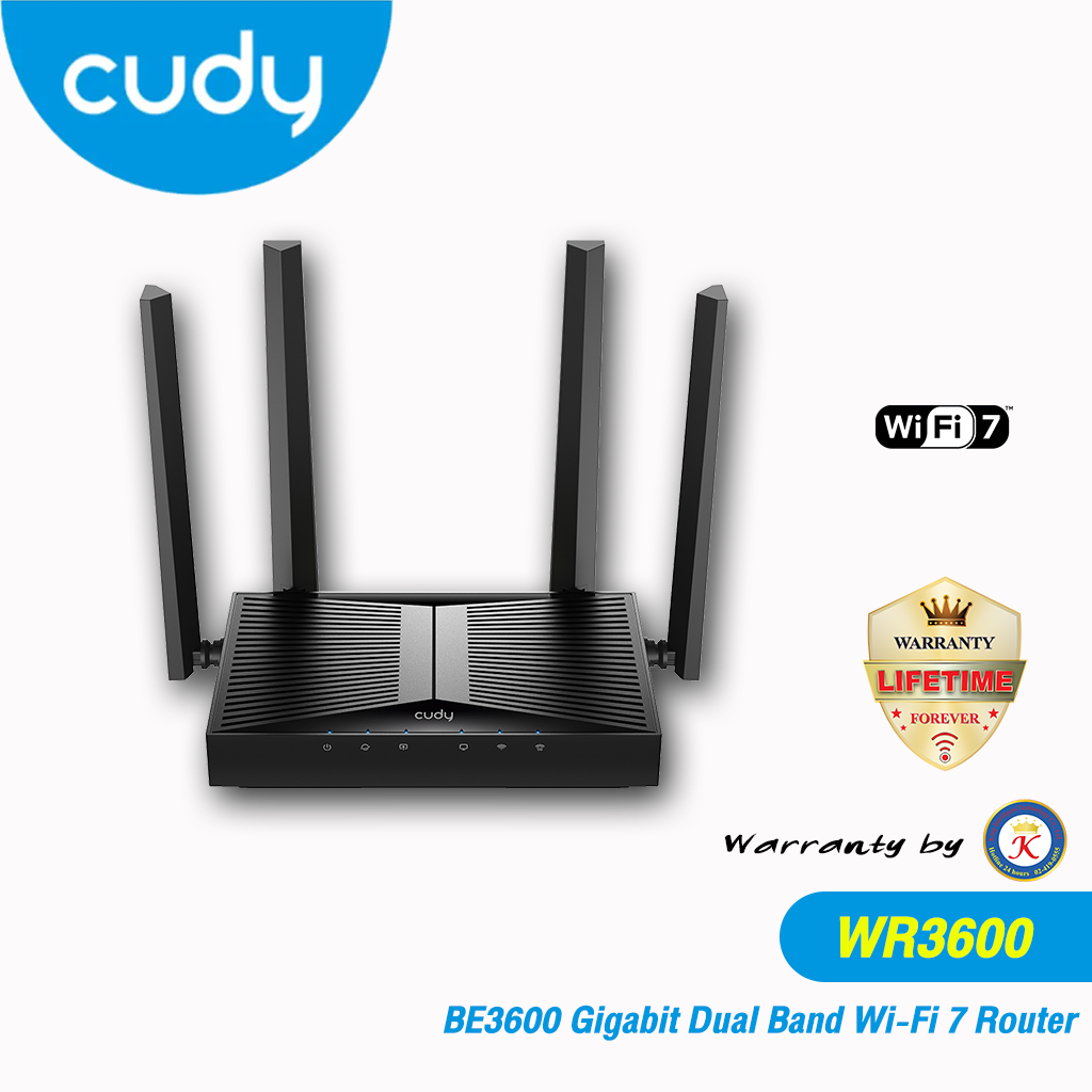"CUDY" BE3600 Gigabit Wi-Fi 7 Router รุ่น WR3600