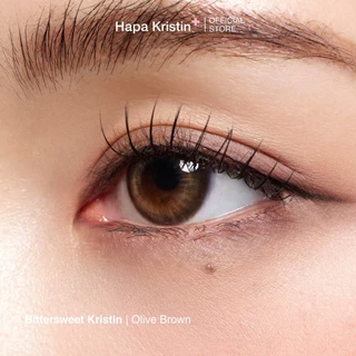 HapaKristin คอนแทคเลนส์ รายเดือน รุ่น Bittersweet สี Olive Brown (2pcs/box) มีค่าสายตา Contact Lens