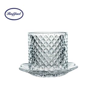 ชุดกระถางธูป โถกลมลายตาราง+จานรอง