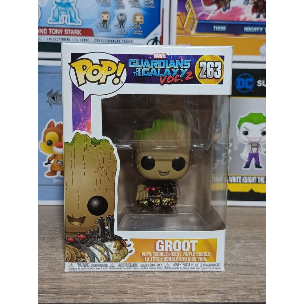 Funko Pop! : Guardians of The Galaxy Vol. 2- Groot with Bomb [ กล่องสินค้า - 7/10 ]