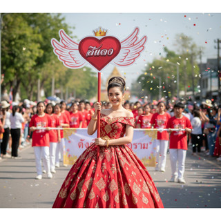 ป้ายถือกีฬาสี งานโรงเรียน ถือเดียว(เฉพาะป้าย ไม่รวมไม้ถือ) /…