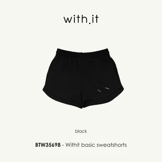 Withit basic sweatshorts กางเกงวอร์มขาสั้น - BTW35698