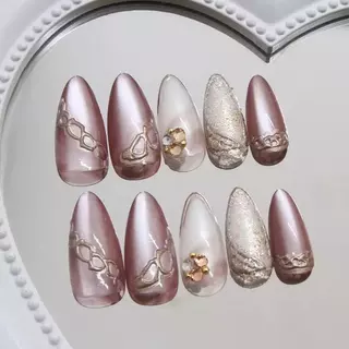 【สินค้าใหม่W2027] พร้อมส่งในไทย แฟลชเจาะเล็บปลอม เล็บปลอมกันน้ำ กล่องละ 24 ชิ้น เล็บปลอมสำเร็จรูป