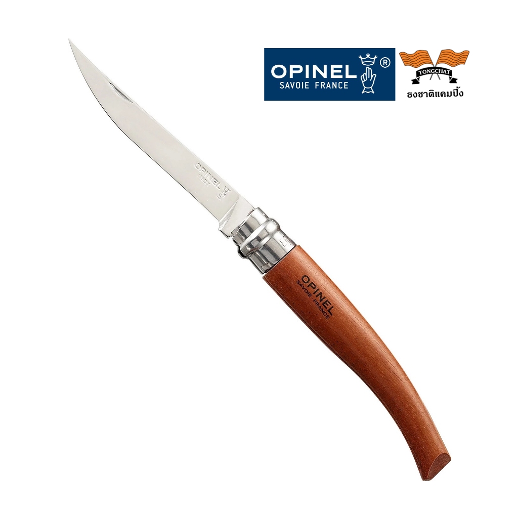 มีด Opinel No.10 Slim Knife / Bubinga/Padouk Handle (0013)