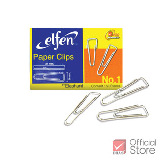 Elfen ลวดเสียบกระดาษ แบบเหลี่ยม No.1 31 มม. จำนวน 1 กล่อง