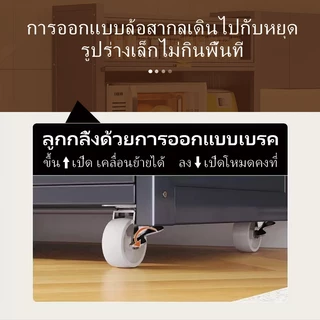 ตู้กับข้าว ตู้เก็บของ 3/4/5ชั้น มีล้อ มีฝาปิดกันฝุ่นกันหนู เก็บของเฟอร์นิเจอร์ ตู้กับข้าวห้องครัว