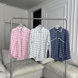 PTSH159 Premium Shirt Promthong เสื้อเชิ้ตแต่งขอบลูกไม้