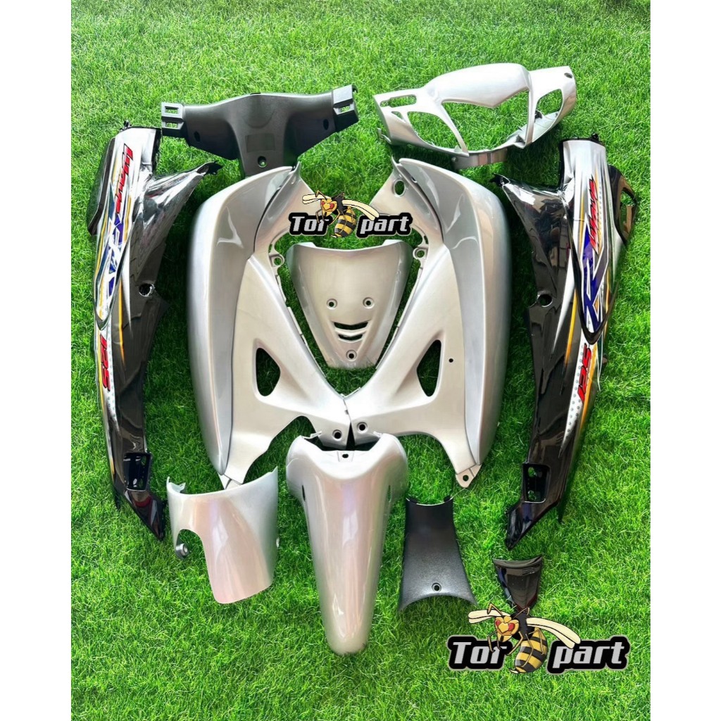 ชุดสีเวฟ125R หน้าแหลม   เวฟ125 S หัวเถิก  ชุดสีwave  เกรด ARM  ABS  สินค้างานเทียบแท้ (สีบรอนซท้ายดำ)