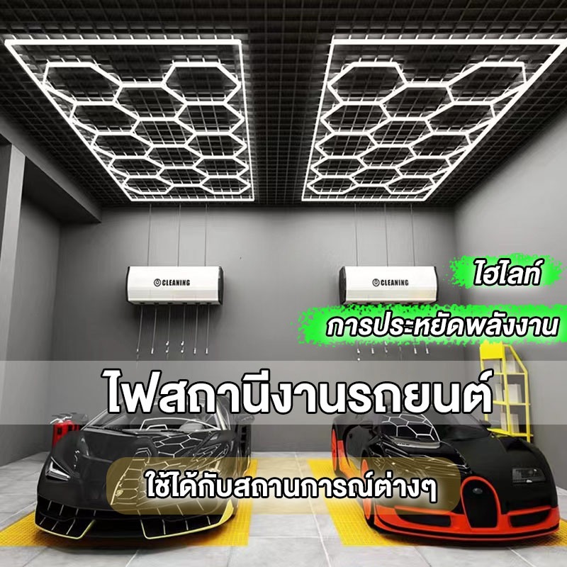 ไฟรังผึ้ง ไฟรังผึ้ง led ไฟเพดาน LED แผงไฟเพดาน led ไฟโรงรถ โคมไฟโรงรถ โคมไฟดูแลรถยนต์ ประกันความเสียหาย แสงไฟในห้อง