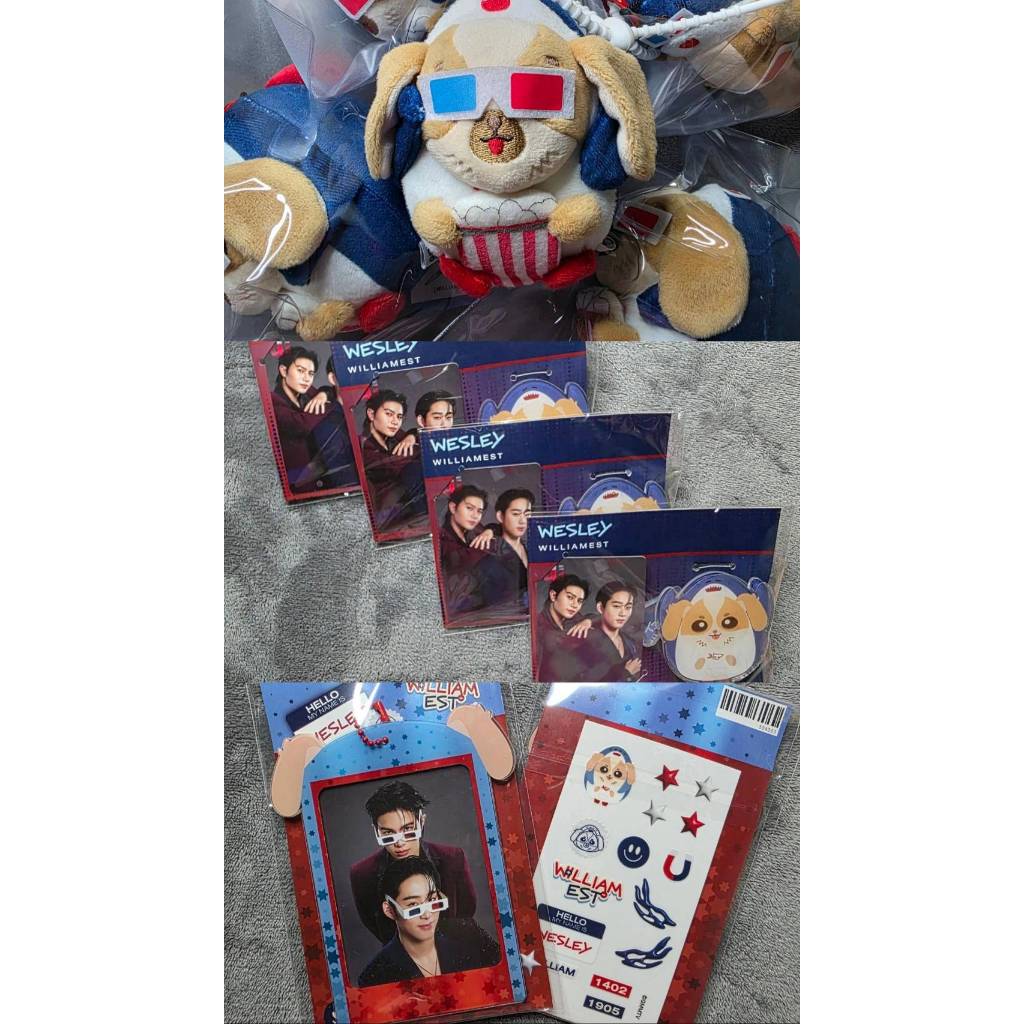 ((พร้อมส่ง+มีของแถม)) WilliamEst วิลเลี่ยมเอส เวสลีย์ WESLEY DOLL CARD HOLDER CLIP STAND กาชาปองLYKN