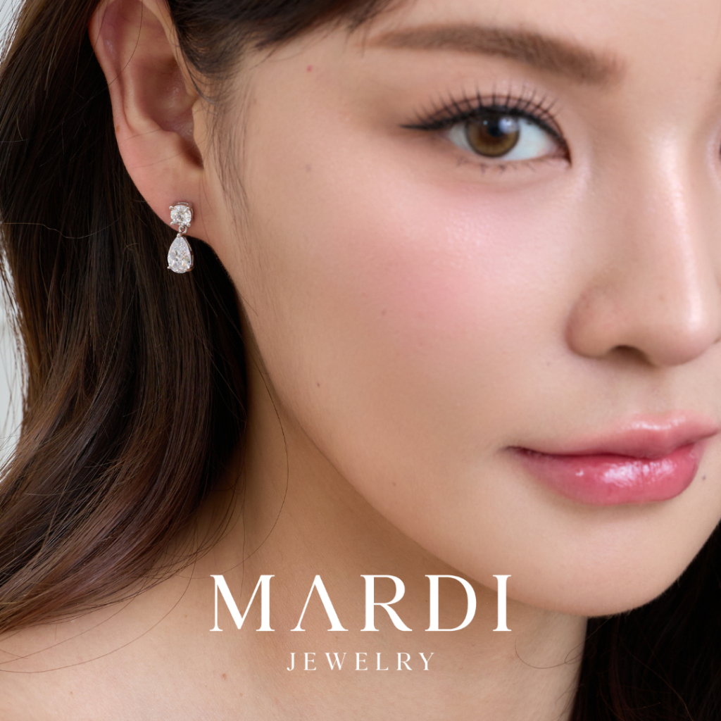 Mardi Jewelry ต่างหูเจ้าสาว ต่างหูออกงาน ต่างหูเงินแท้925 Marry Marais Earrings