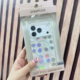 BK Popphone เคสไอโฟน17promax เคสมือลายดอกไม้ แม่เหล็กชาร์จได้ สำหรับรุ่นIP13/14 IP17Air IP17pro IP16promax