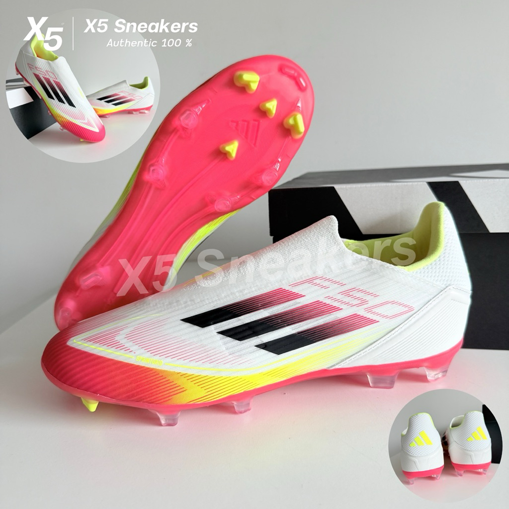 adidas ของแท้ 100% F50 League Firm/Multi Ground สีชมพูเหลือง
