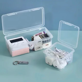 <พร้อมส่ง> กล่องจัดระเบียบ แบบใส 🗳️ Organzied Boxes วางซ้อนได้ กล่องเก็บของ จัดของ กระบอก กล่อง
