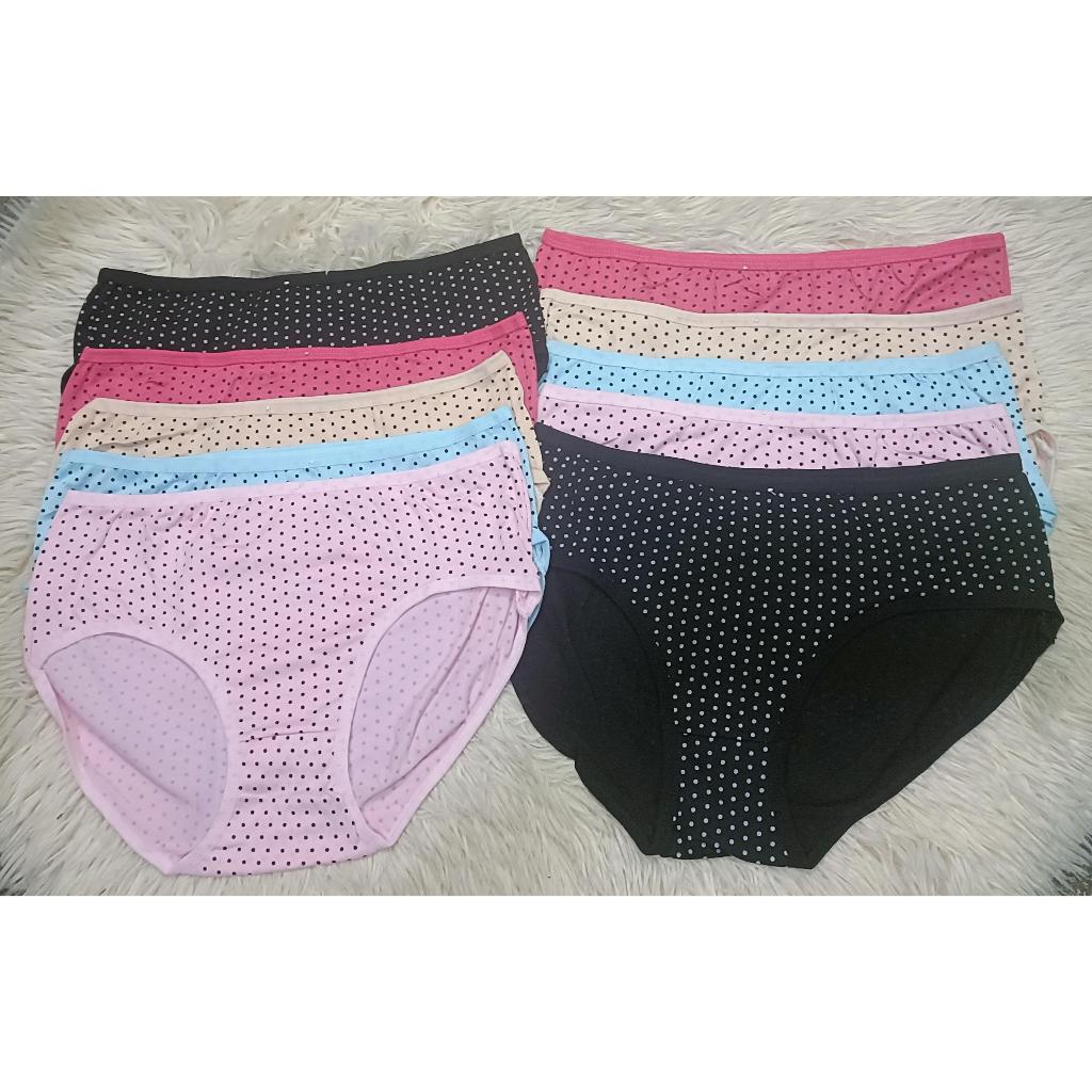 DKK กางเกงในผู้หญิง ลายจุด รุ่น 5518 เซ็ต 5 สี 10 ตัว ผ้านุ่ม ใส่สบาย ระบายอากาศดี#5518
