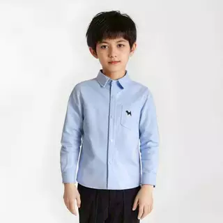 เสื้อเชิ้ตเด็ก แขนสั้นและแขนยาว ผ้าอ็อกฟอร์ด