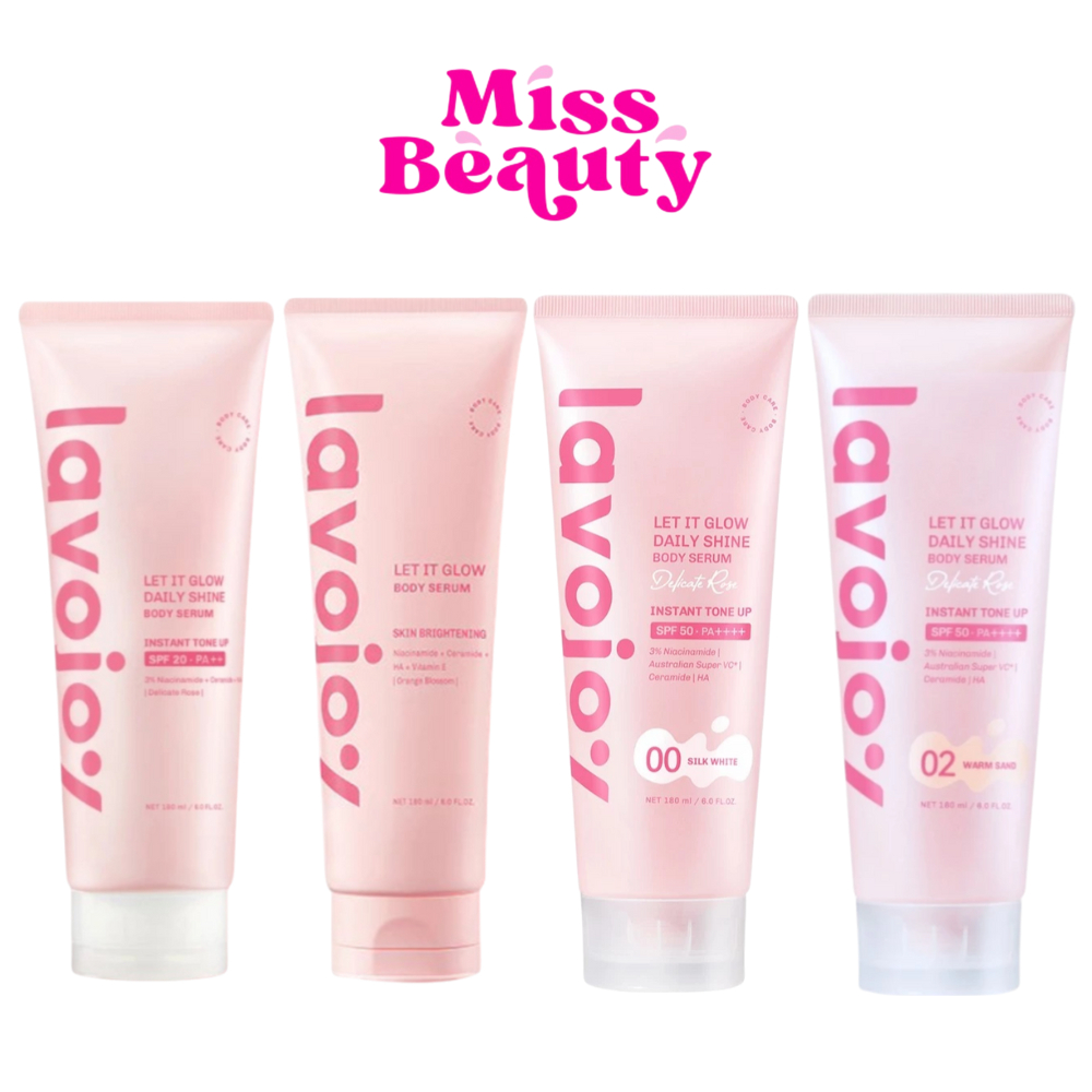 (หลอด) lavojoy Let It Glow Body Serum / Daily Shine Body Serum ลาโวจอย เลท อิท โกลว์ บอดี้เซรั่ม 180 มล