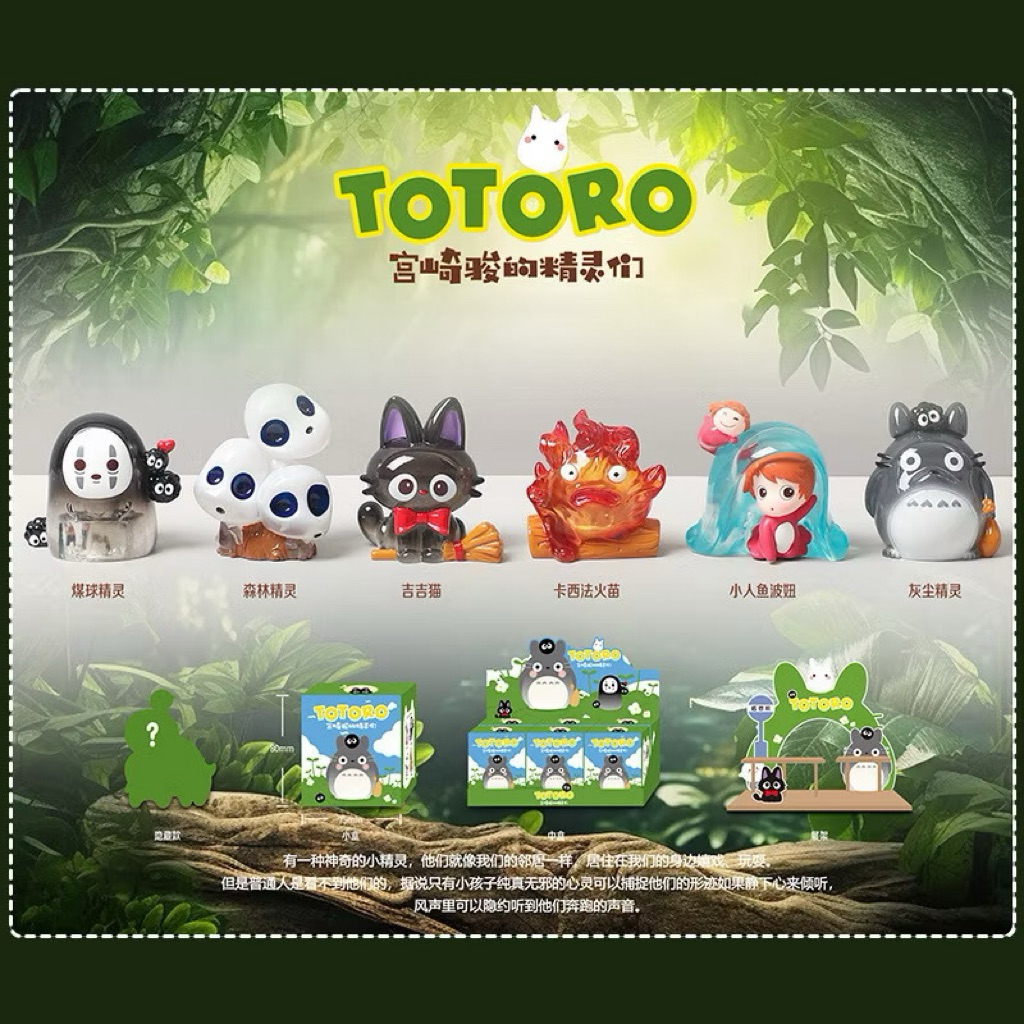 พร้อมส่ง/🇹🇭 Totoro dreams คริสตัลบอลกล่องจุ่มชุดอะนิเมะ ghibli รุ่นบ้านเดสก์ท็อป cure ตุ๊กตาตกแต่งขอ